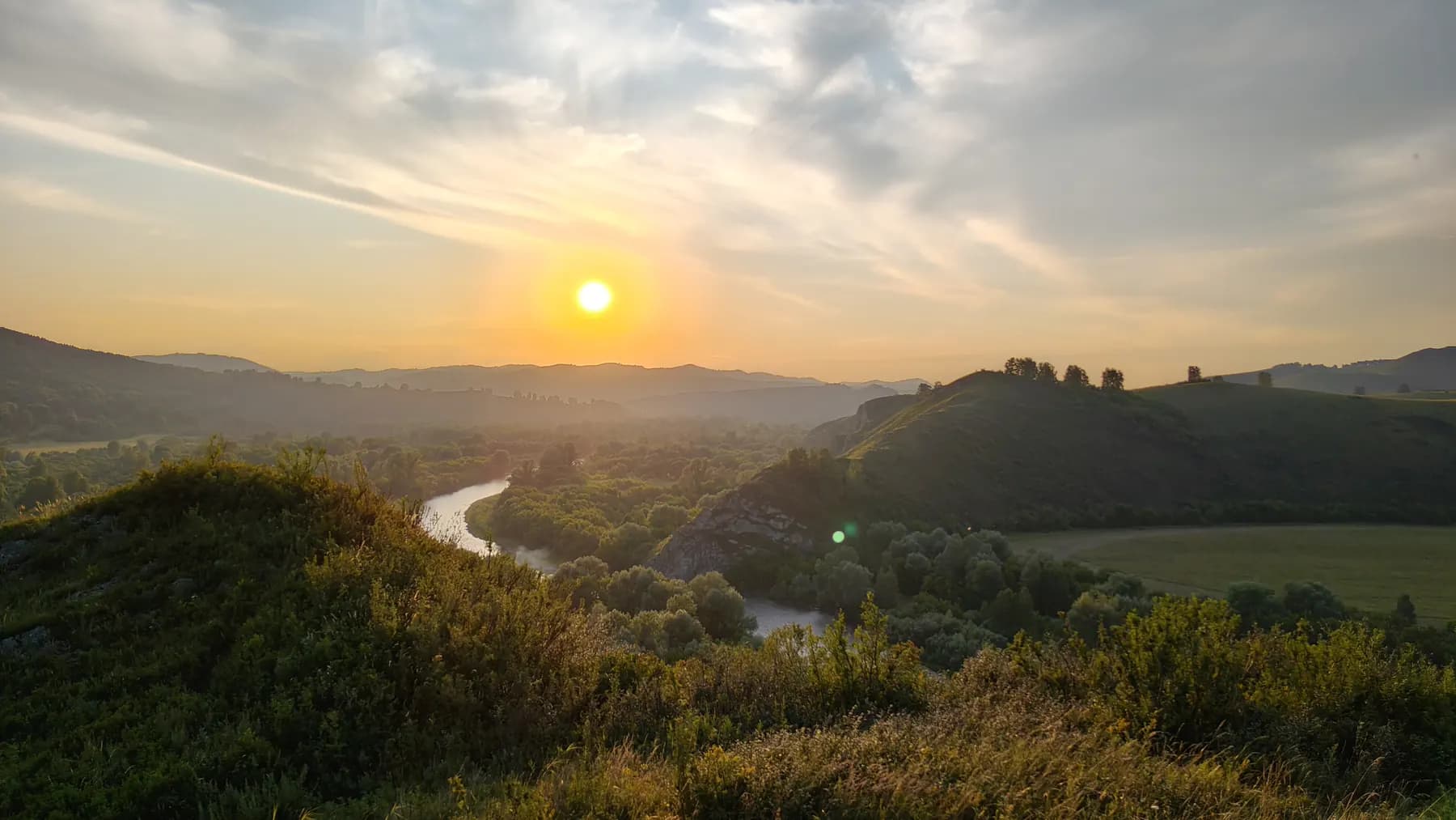 Алтайский пейзаж прошлой смены